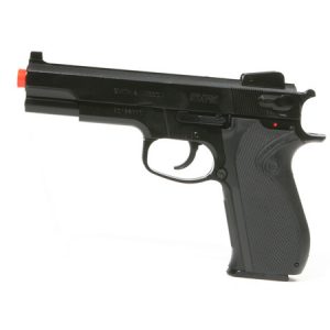 See Airsoft Pistol 1 Smith and Wesson M4505 Black With Sticky Target and BBs Airsoft Gun Kit