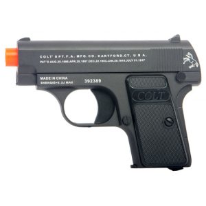 See Airsoft Pistol 1 Spring Colt .25 Licensed Full Metal FPS-233 Airsoft Pistol
