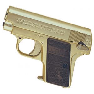 See Airsoft Pistol 1 Spring Colt 25 Pistol FPS-150, Gold Airsoft Gun
