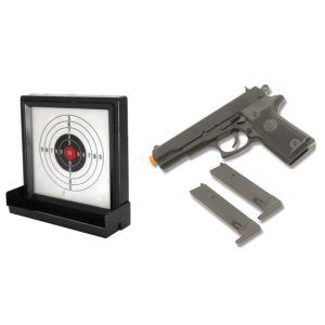 See Airsoft Pistol 1 Spring Colt Double Eagle Licensed FPS-315 Airsoft Pistol With Target