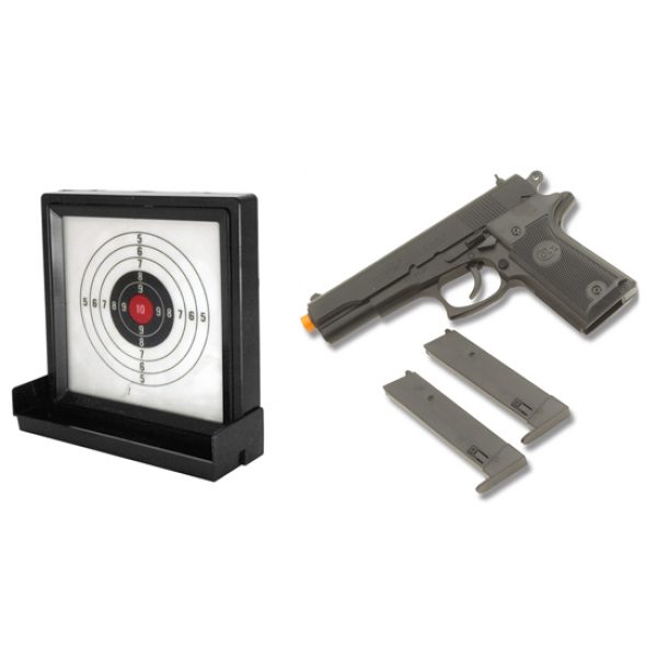 See Airsoft Pistol 1 Spring Colt Double Eagle Licensed FPS-315 Airsoft Pistol With Target
