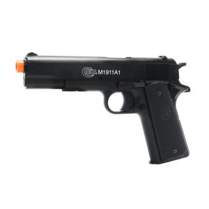 See Airsoft Pistol 1 Spring Colt M1911A1 Pistol Metal Slide FPS-328 Airsoft Gun