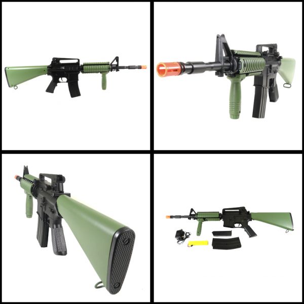 See Airsoft Rifle 2 AEG Electric M4 SR-16 Carbine FPS-200 Airsoft Gun