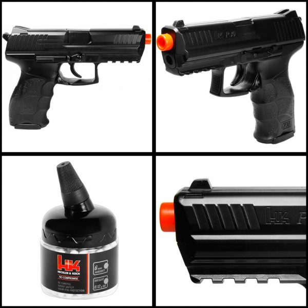 See Airsoft Pistol 2 Spring H&K P30 Metal Slide Pistol FPS-240 Airsoft Gun