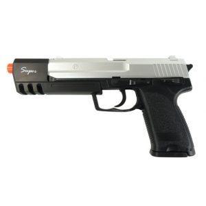 See Airsoft Pistol 1 Spring HFC HA-112L Silver And Black FPS-250 Airsoft Pistol