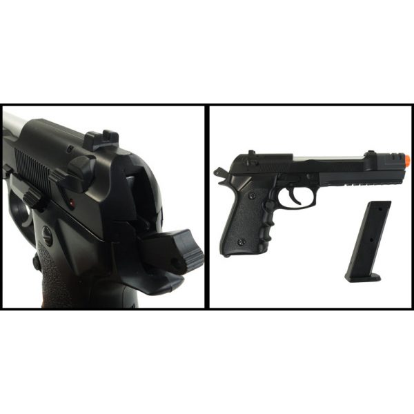 See Airsoft Pistol 2 Spring HFC HA-118EL Black FPS-250 Airsoft Pistol