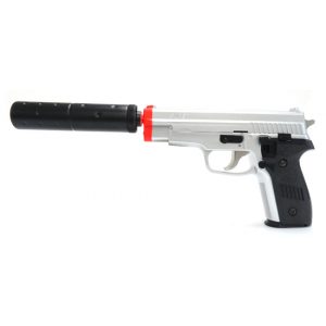 See Airsoft Pistol 1 Spring HFC Sig P226 Pistol Silver FPS-300 Airsoft Gun