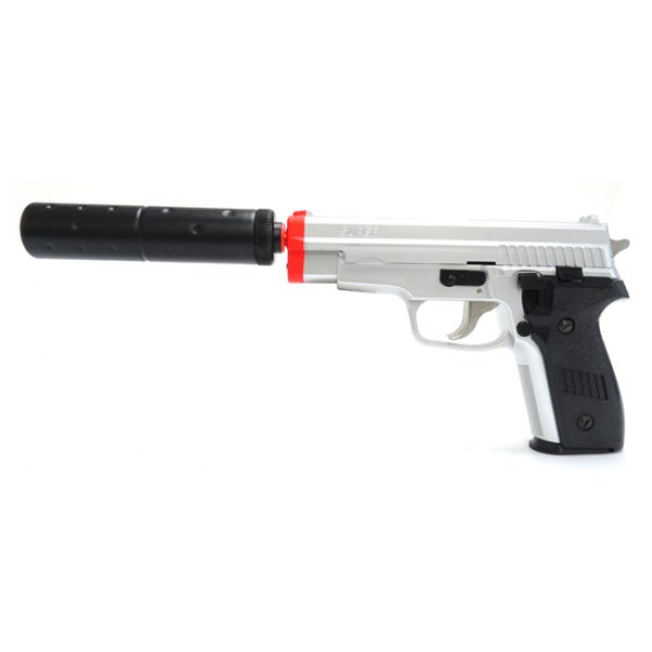 See Airsoft Pistol 1 Spring HFC Sig P226 Pistol Silver FPS-300 Airsoft Gun