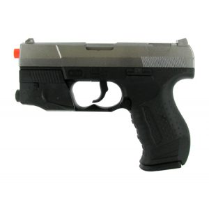 See Airsoft Pistol 1 Spring James Bond Pistol FPS-150 Laser, Flashing Lights Airsoft Gun