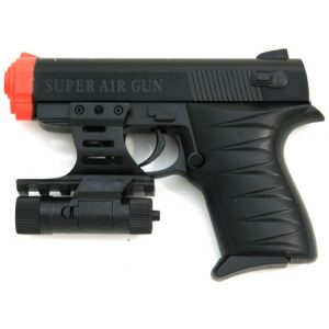 See Airsoft Pistol 1 Spring Lorcin Pistol FPS-200, 12 Rnd. Clip, Red Dot Laser Airsoft Gun