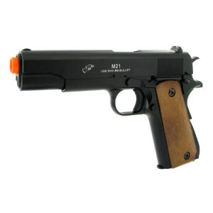 See Airsoft Pistol 1 Spring M21 .45 Style Pistol FPS-260 Airsoft Gun