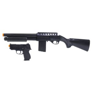 See Airsoft Pistol 1 Spring Mossberg Tactical Kit M500 Shotgun FPS-355 - .45 Pistol FPS-162 Airsoft Gun