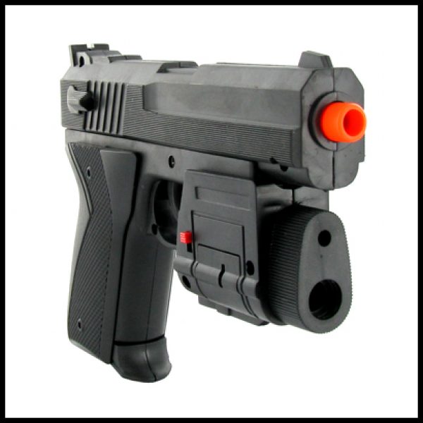 See Airsoft Pistol 2 Spring Navy Seal Pistol FPS-120 Laser, Flashlight Airsoft Gun