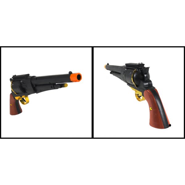 See Airsoft Pistol 2 Spring Red Line Fire Arms Black Revolver FPS-100 Airsoft Gun