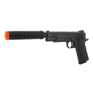 See Airsoft Pistol 1 Spring Silenced Custom 1911 Pistol FPS-215 Airsoft Gun