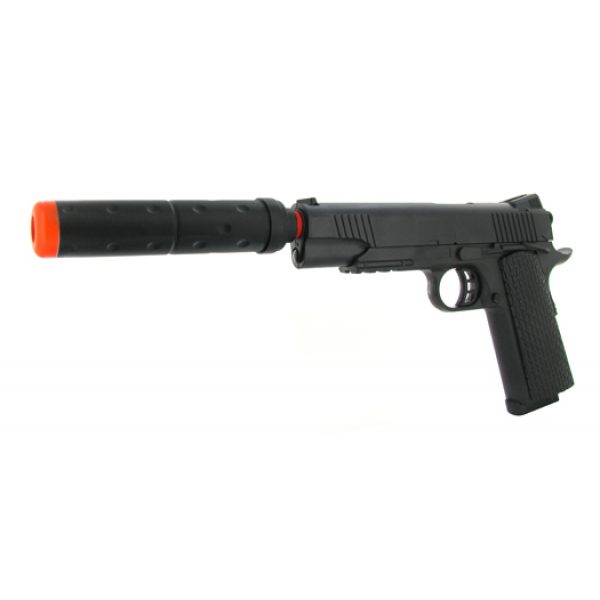See Airsoft Pistol 1 Spring Silenced Custom 1911 Pistol FPS-215 Airsoft Gun