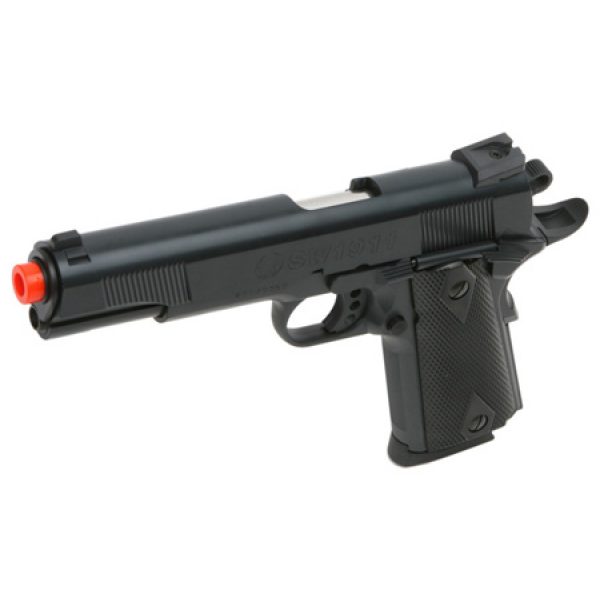 See Airsoft Pistol 1 Spring Smith and Wesson 1911 Ultra Grade Pistol Black FPS 288 Airsoft Gun