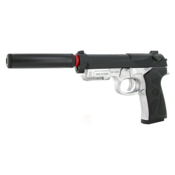 See Airsoft Pistol 1 Spring Spec Ops M9 Pistol Silencer FPS-215 Airsoft Gun