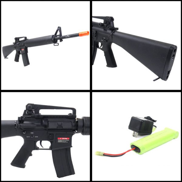 See Airsoft Rifle 2 AGM M16A2 Rifle FPS-475 Electric Airsoft Gun