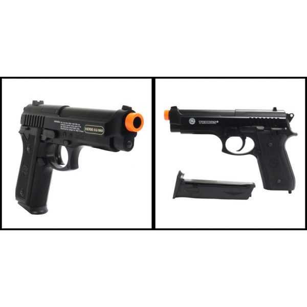 See Airsoft Pistol 2 Spring Taurus PT92 Pistol Metal Slide FPS-328 Airsoft Gun