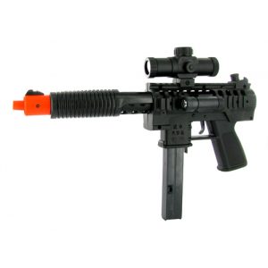 See Airsoft Pistol 1 Spring Tec-9 Machine Pistol FPS-250 Electric Sight, Flashlight Airsoft Gun