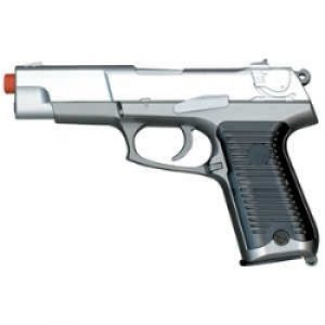 See Airsoft Pistol 1 Spring UHC P Series Pistol FPS-180, Two Tone Airsoft Gun