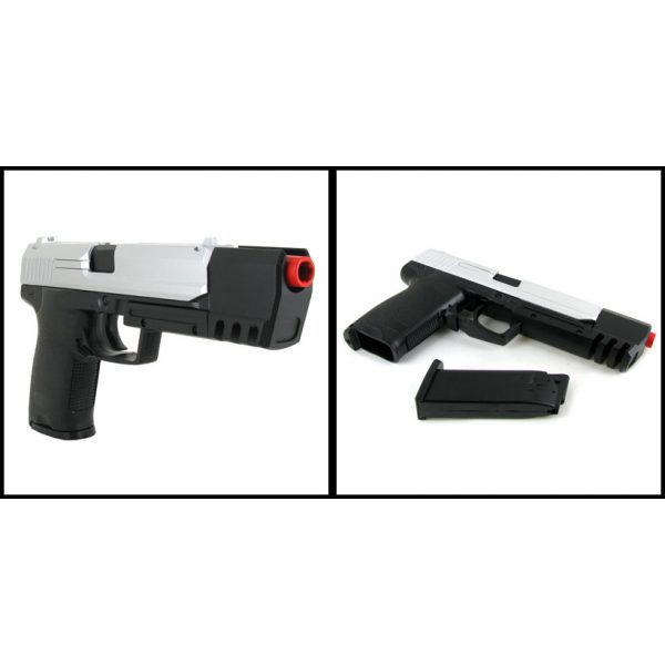 See Airsoft Pistol 2 Spring UHC USP Match Tomb Raider Pistol FPS-200, Two Tone Airsoft Gun
