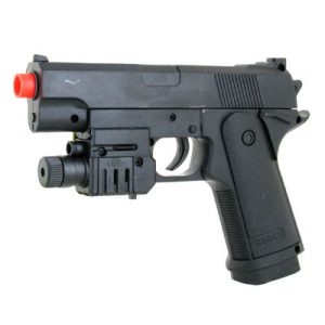 See Airsoft Pistol 1 Spring UK Arms P0623A Pistol FPS-120 Laser Airsoft Gun
