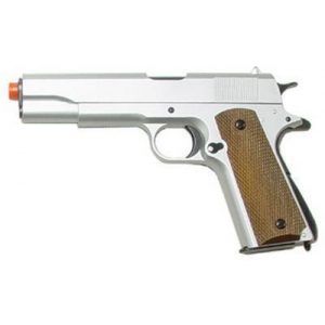 See Airsoft Pistol 1 TSD 1911 A1 Spring Silver Airsoft Gun