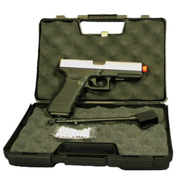 See Airsoft Pistol 1 17 Semi-Automatic Two-Tone Gas Blowback Pistol (Disc.)