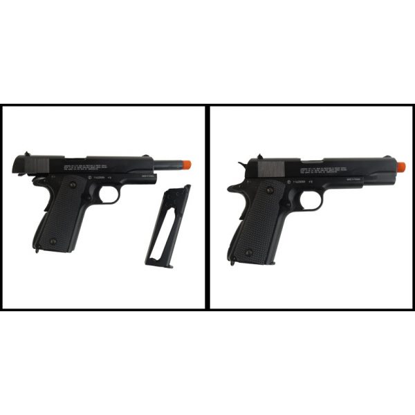 See Airsoft Pistol 2 CO2 Elite Force 1911 A1 Licensed Pistol Blowback FPS-345 Airsoft Gun