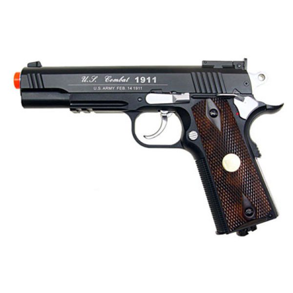 See Airsoft Pistol 1 CO2 Sport 1911 Pistol Black FPS-500 Full Metal Non-Blowback Airsoft Gun