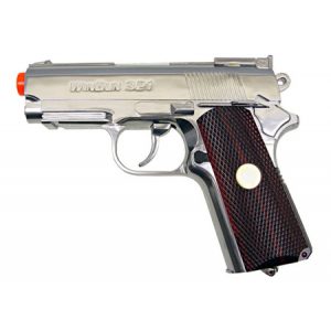 See Airsoft Pistol 1 CO2 WG Mini Tactical Silver Pistol FPS-500 Full Metal Airsoft Gun
