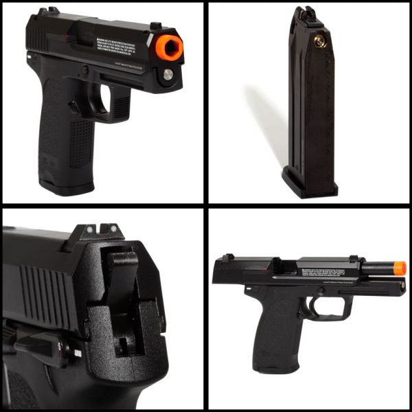 See Airsoft Pistol 2 Green Gas H&K USP FPS-400 Blowback Airsoft Pistol