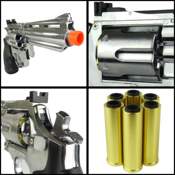 See Airsoft Pistol 2 Green Gas HFC HG-132C FPS-350 Airsoft Revolver Pistol