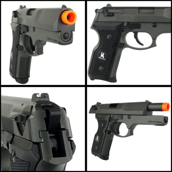 See Airsoft Pistol 2 Green Gas HFC HG-160 FPS-350 Blowback Airsoft Pistol