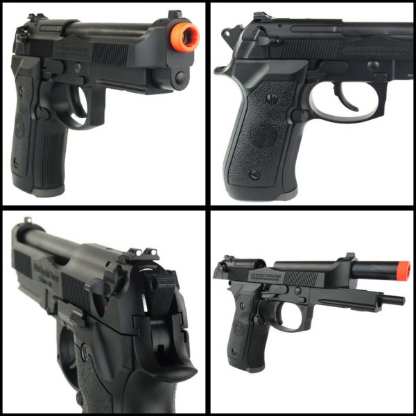 See Airsoft Pistol 2 Green Gas HFC HG-190 FPS-350 Blowback Airsoft Pistol