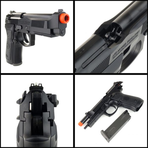 See Airsoft Pistol 2 Green Gas HFC M9 190F Blowback Pistol FPS-370 Airsoft Gun