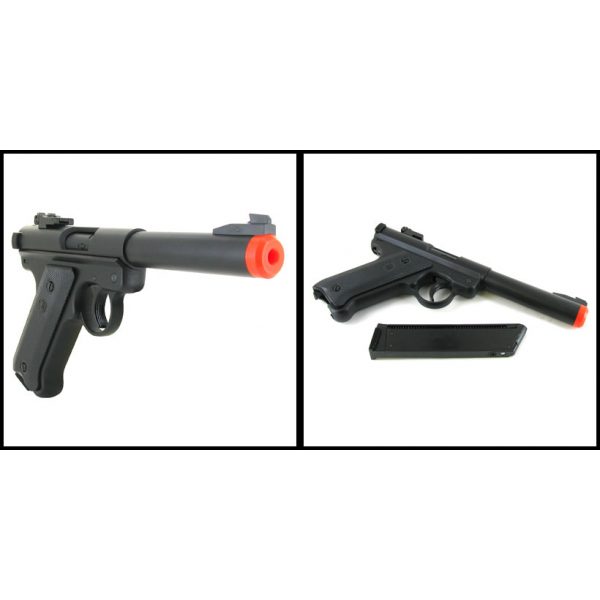 See Airsoft Pistol 2 Green Gas KJ Works MK-1 Pistol FPS-480 Non-Blowback Airsoft Gun