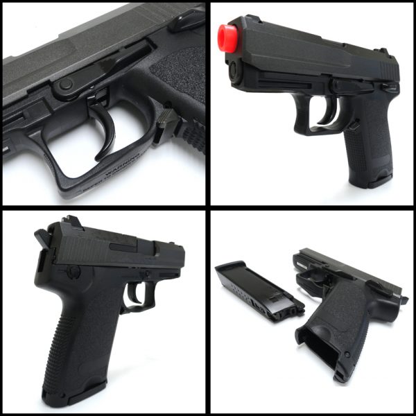 See Airsoft Pistol 2 Green Gas KJW Combat Tactical Pistol FPS-375 Blowback Airsoft Gun