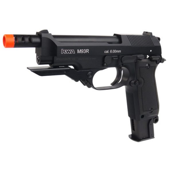 See Airsoft Pistol 1 Green Gas KWA Full Metal M93R II FPS-320 Airsoft Blowback Pistol with 3-Round Burst Mode