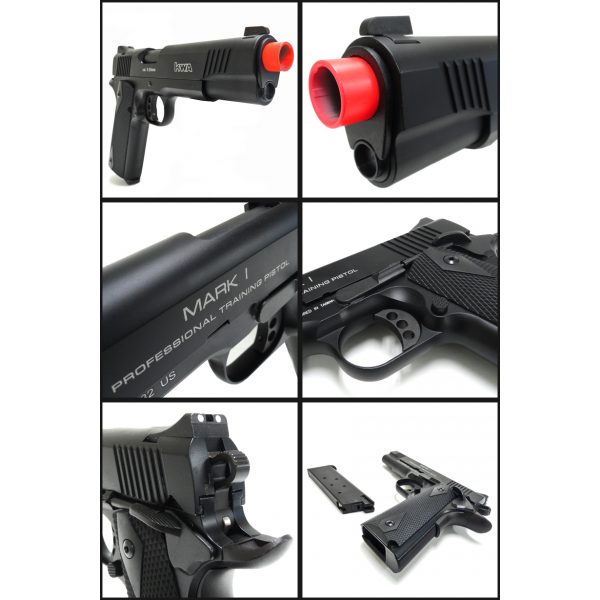 See Airsoft Pistol 2 Green Gas KWA M1911 Mark I PTP Pistol FPS-400 Blowback Airsoft Gun