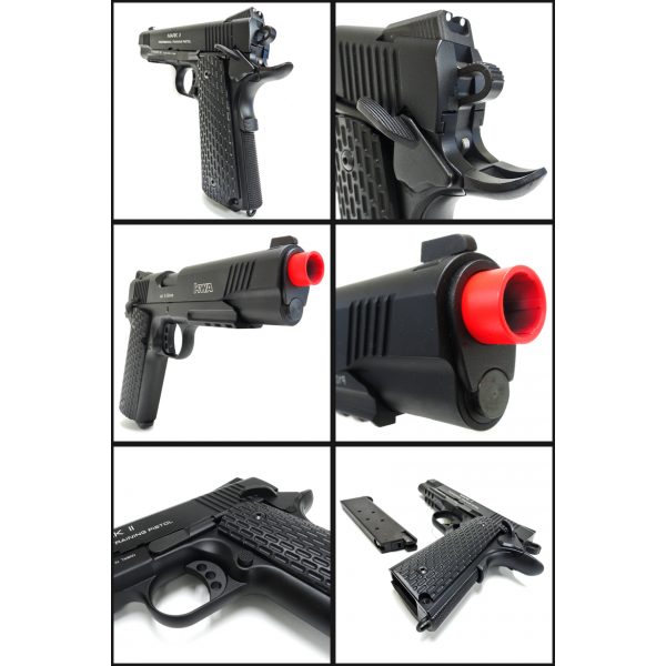 See Airsoft Pistol 2 Green Gas KWA M1911 Mark II PTP Pistol FPS-400 Blowback Airsoft Gun