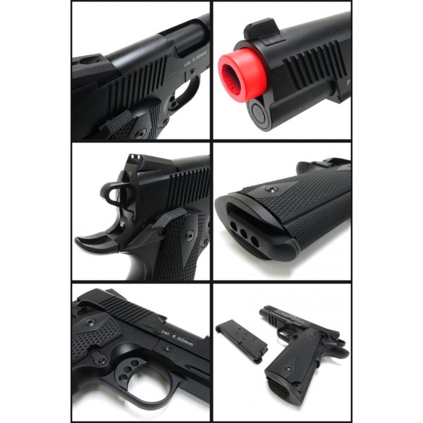 See Airsoft Pistol 2 Green Gas KWA M1911 Mark IV PTP Pistol FPS-400 Blowback Airsoft Gun