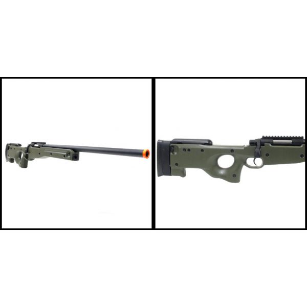 See Airsoft Rifle 2 Refurbished Spring CSI L96 Bolt Action Sniper Rifle Green FPS-550 Airsoft Gun