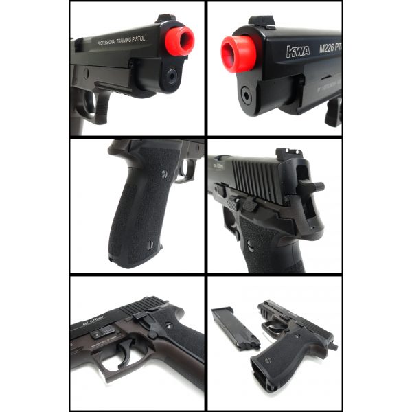 See Airsoft Pistol 2 Green Gas KWA M226 NS2 PTP Pistol FPS-410 Blowback Airsoft Gun