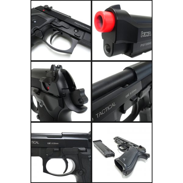 See Airsoft Pistol 2 Green Gas KWA M9 PTP Tactical Pistol FPS-400 Blowback Airsoft Gun
