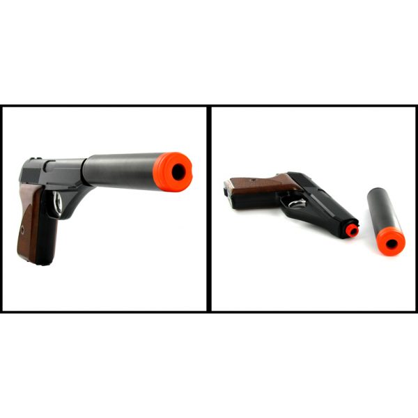 See Airsoft Pistol 2 Green Gas Silenced Spy Pistol FPS-210 Airsoft Gun