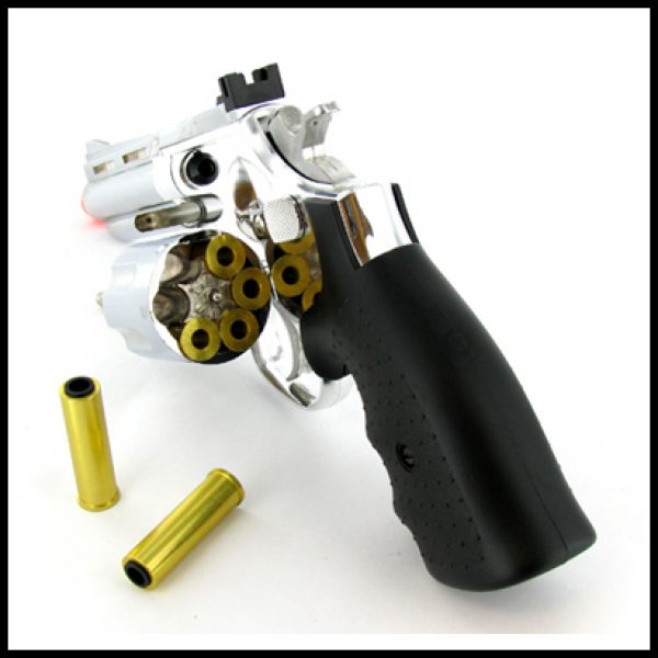 See Airsoft Pistol 2 Green Gas Silver Magnum Revolver Pistol FPS-250 Airsoft Gun