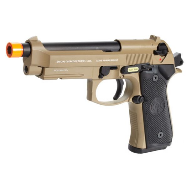 See Airsoft Pistol 1 Green Gas Socom Gear M9A1 Madbull Tan FPS-330 Blowback Airsoft Pistol